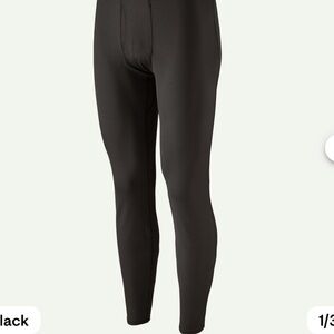 NWT Patagonia Men's Black Thermal Base Layer Leggings